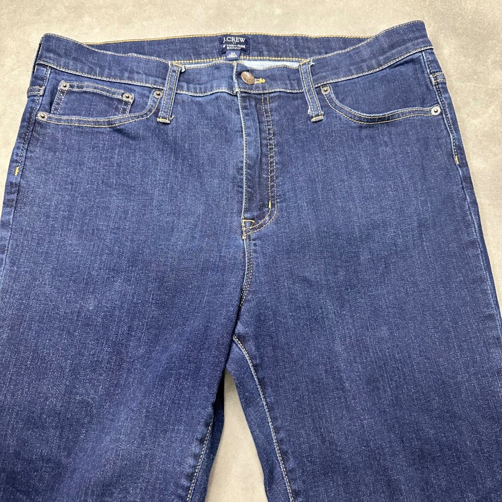 J.Crew 10" High-Rise Skinny Jeans Womens 32 Blue Dark Wash Stretch Excellent
